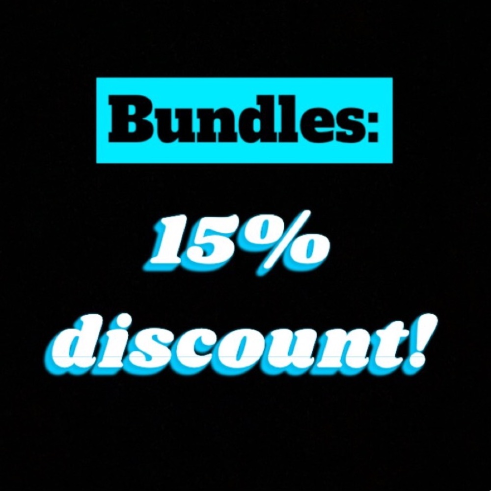 15% discount off bundles!